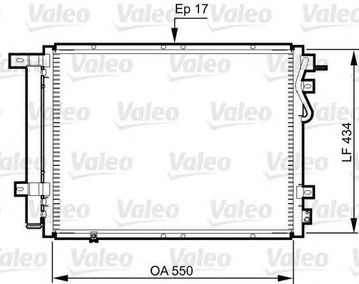 Конденсатор, кондиционер VALEO 814352