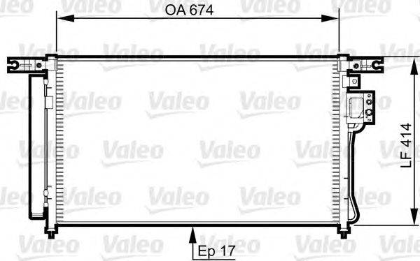 Конденсатор, кондиционер VALEO 814353