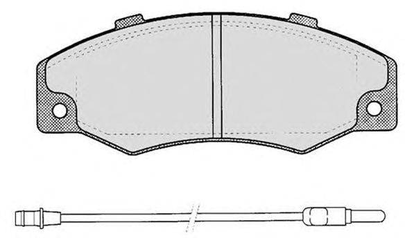 Комплект тормозных колодок, дисковый тормоз RAICAM 324.0