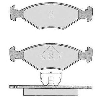 Комплект тормозных колодок, дисковый тормоз RAICAM 1.331.1