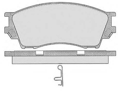 Комплект тормозных колодок, дисковый тормоз RAICAM 21571