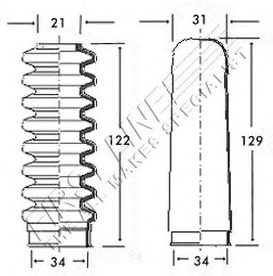 Пыльник, рулевое управление FIRST LINE FSG3004