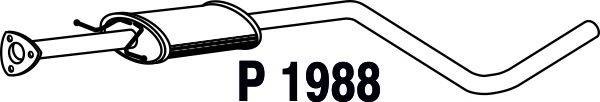 Средний глушитель выхлопных газов FENNO 1988