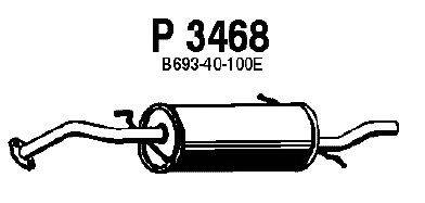 Глушитель выхлопных газов конечный FENNO P3468