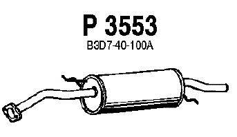 Глушитель выхлопных газов конечный FENNO P3553