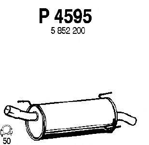 Глушитель выхлопных газов конечный FENNO P4595