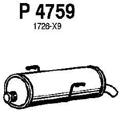 Глушитель выхлопных газов конечный FENNO P4759