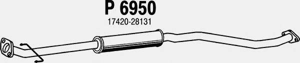 Средний глушитель выхлопных газов FENNO P6950
