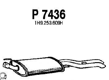 Глушитель выхлопных газов конечный FENNO P7436