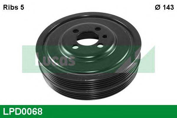 Ременный шкив, коленчатый вал LUCAS ENGINE DRIVE LPD0068