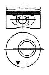 Поршень MAHLE ORIGINAL 01163