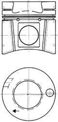 Поршень KOLBENSCHMIDT 94512600