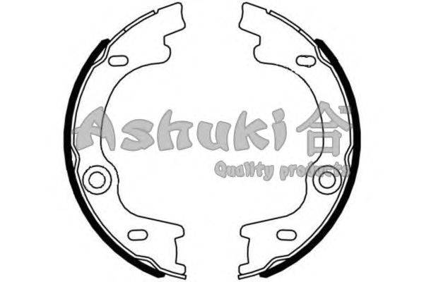 Комплект тормозных колодок, стояночная тормозная система ASHUKI HRK13120