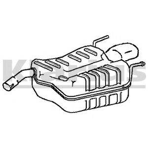 Глушитель выхлопных газов конечный KLARIUS 220792