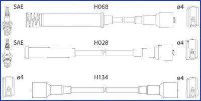 Комплект проводов зажигания HÜCO 134203