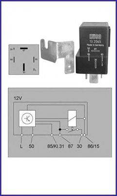 Реле, система накаливания HÜCO 132065