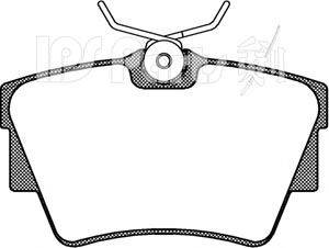Комплект тормозных колодок, дисковый тормоз IPS Parts IBR-1192