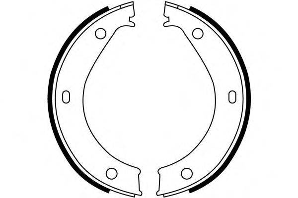 Комплект тормозных колодок, стояночная тормозная система SIMER S043