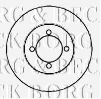Тормозной диск BORG & BECK BBD4177