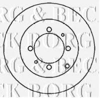Тормозной диск BORG & BECK BBD4197