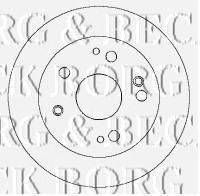 Тормозной диск BORG & BECK BBD4424