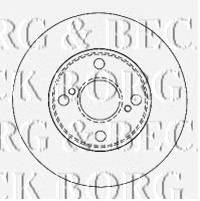 Тормозной диск BORG & BECK BBD4503