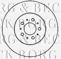 Тормозной диск BORG & BECK BBD5761S