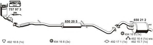 Система выпуска ОГ ERNST 280007