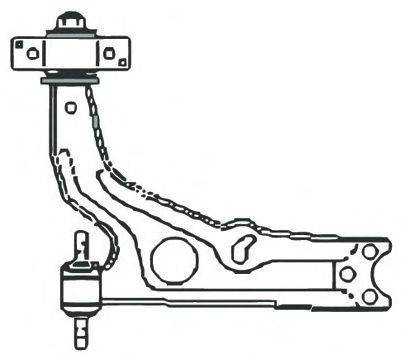 Рычаг независимой подвески колеса, подвеска колеса FRAP 1695