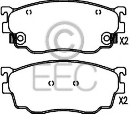 Комплект тормозных колодок, дисковый тормоз EEC BRP1383