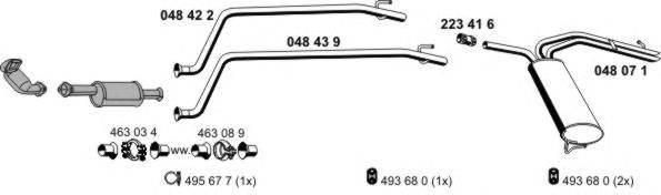 Система выпуска ОГ ERNST 050747