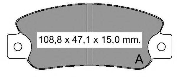 Комплект тормозных колодок, дисковый тормоз VEMA 832601