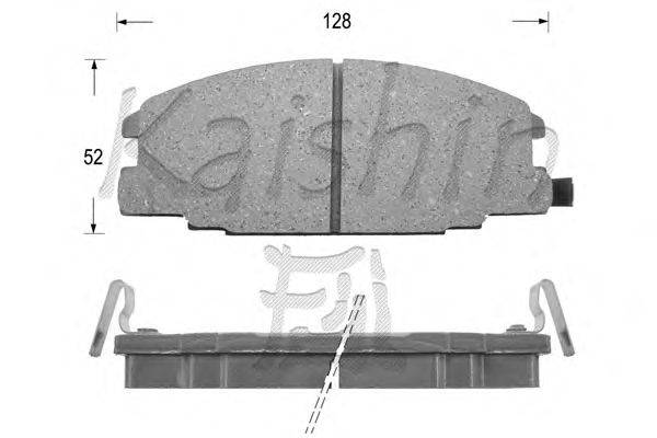Комплект тормозных колодок, дисковый тормоз KAISHIN D4029