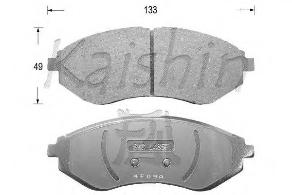 Комплект тормозных колодок, дисковый тормоз KAISHIN FK11129