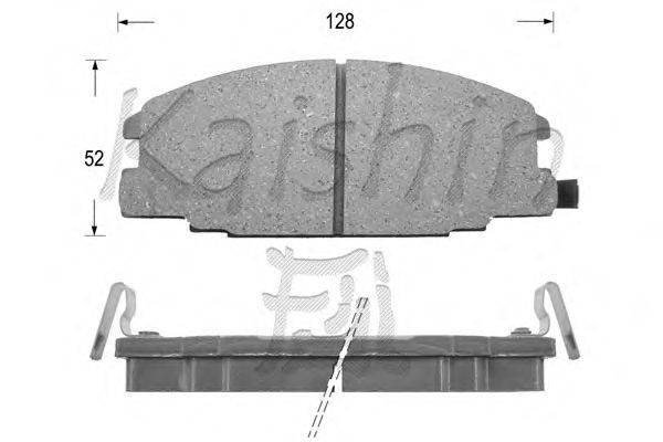Комплект тормозных колодок, дисковый тормоз KAISHIN FK4029