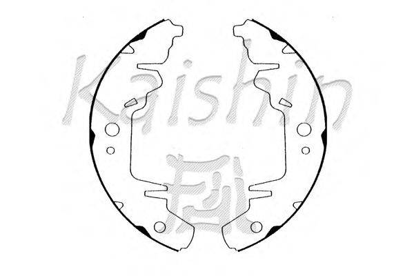 Комплект тормозных колодок KAISHIN K7913