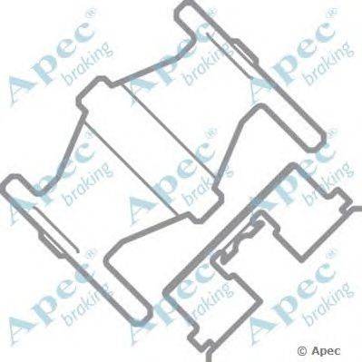 Комплектующие, тормозные колодки APEC braking KIT450