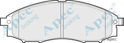 Комплект тормозных колодок, дисковый тормоз APEC braking PAD1429