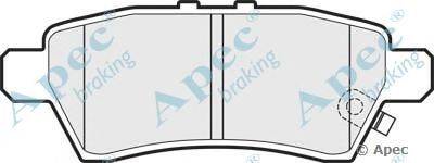 Комплект тормозных колодок, дисковый тормоз APEC braking PAD1481