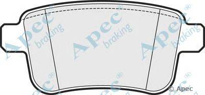 Комплект тормозных колодок, дисковый тормоз APEC braking PAD1657