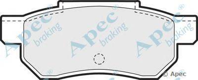 Комплект тормозных колодок, дисковый тормоз APEC braking PAD587