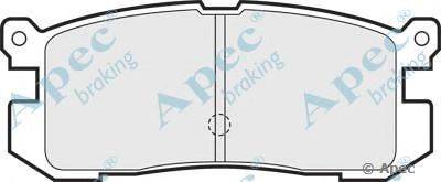 Комплект тормозных колодок, дисковый тормоз APEC braking PAD639