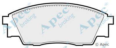 Комплект тормозных колодок, дисковый тормоз APEC braking PAD731