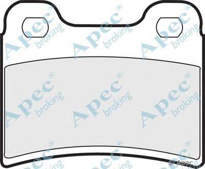 Комплект тормозных колодок, дисковый тормоз APEC braking PAD761