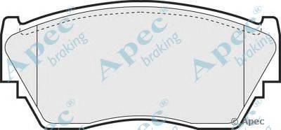 Комплект тормозных колодок, дисковый тормоз APEC braking PAD782