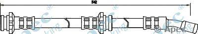 Тормозной шланг APEC braking HOS3183