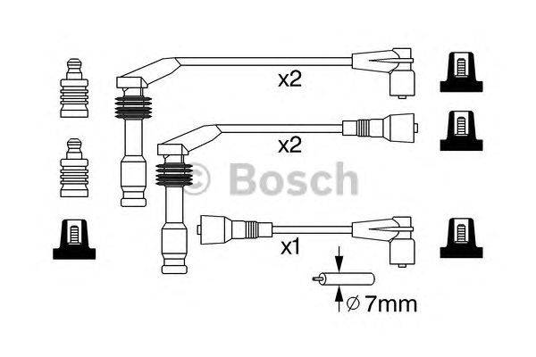 Комплект проводов зажигания BOSCH 0986357242