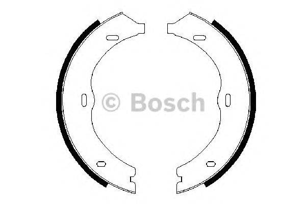 Комплект тормозных колодок, стояночная тормозная система BOSCH 0986487718