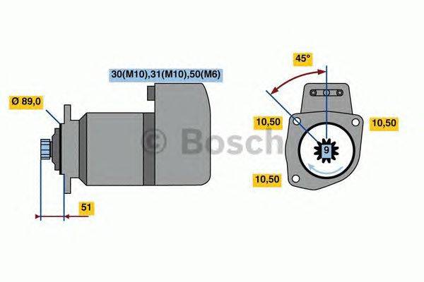 Стартер BOSCH 0 001 416 024