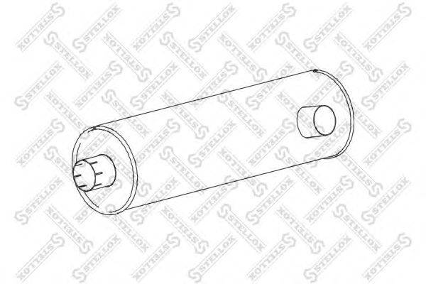 Средний / конечный глушитель ОГ STELLOX 82-03067-SX
